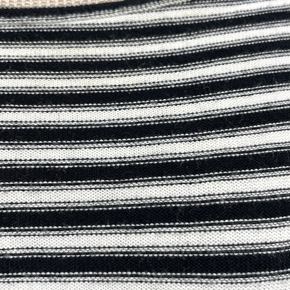 We The Free Sweater Dress Women's Small Black White Striped Open Back Shift - Picture 9 of 15